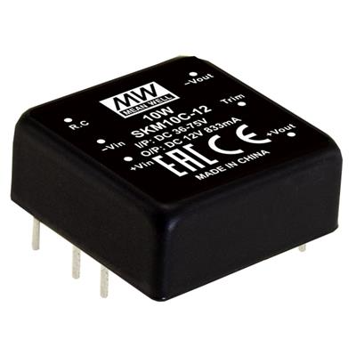 DC-DC Converter PCB mount; Input 4.7-9Vdc; Single Output 5Vdc at 2A; DIP Through hole package; 1" x 1" ultra compact size