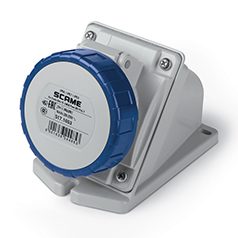 ENCHUFE HEMBRA S/PUESTA 2P+T IP67 16A 6h 200-250V AC 50Hz