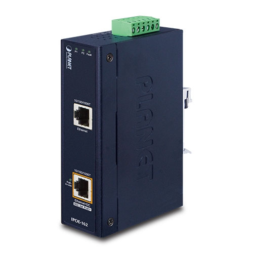 IP30, Industrial 802.3at (30W) High Power PoE  Injector  (-40 to 75 C)