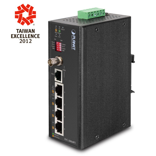 IP30 Industrial Ethernet Extender  4-Port POE