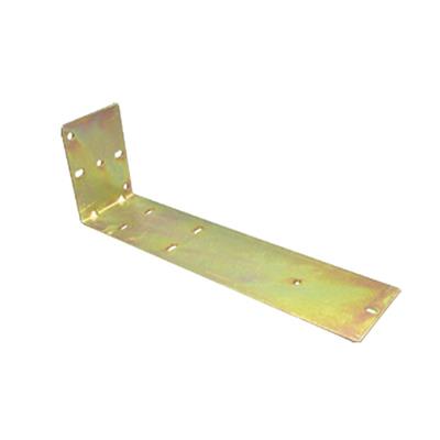 Long Angle Bracket Slotted with SPCC Material and Yellow Zinc Plate Finish