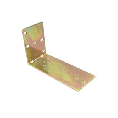 Long Angle Bracket Slotted with SPCC Material and Yellow Zinc Plate Finish