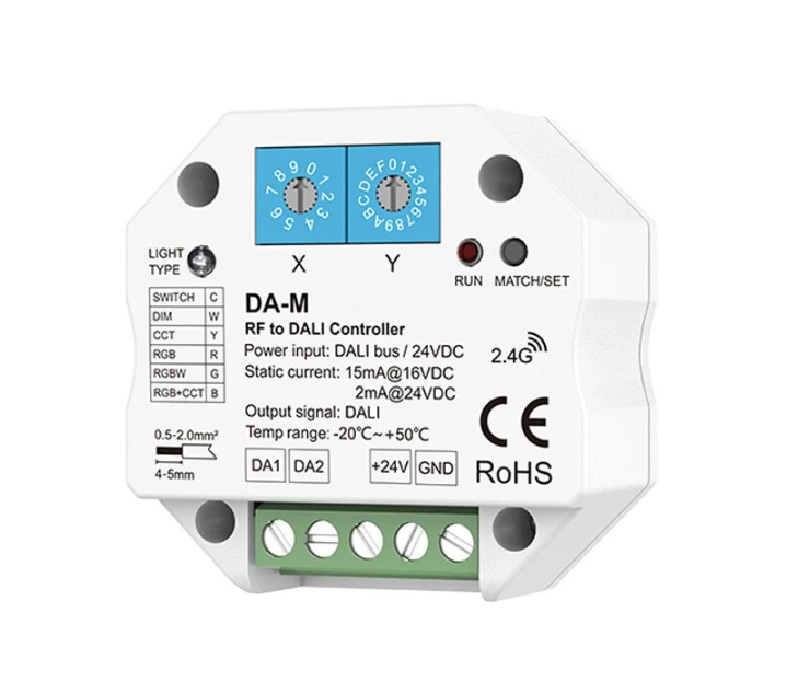 Módulo inalámbrico a DALI 2.4G modelo DA-M RF Dimming funciona con R11-REMOTE