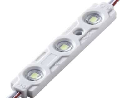 Módulo LED 12V 3 led SMD2835 CC 3000K-3500K 120° lente transparente 0.72W