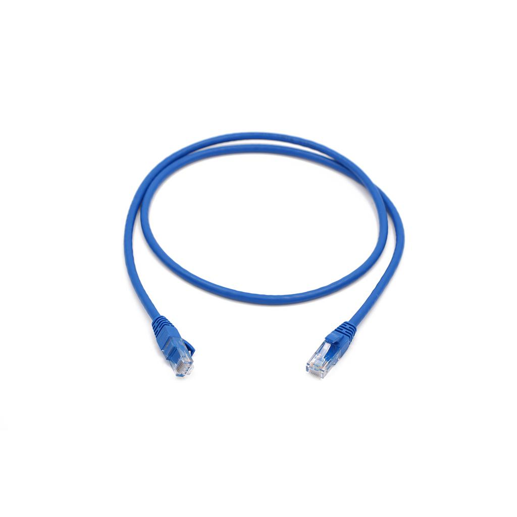 Patch Cord CAT6 UTP Inyectado Azul, PVC, 1M
