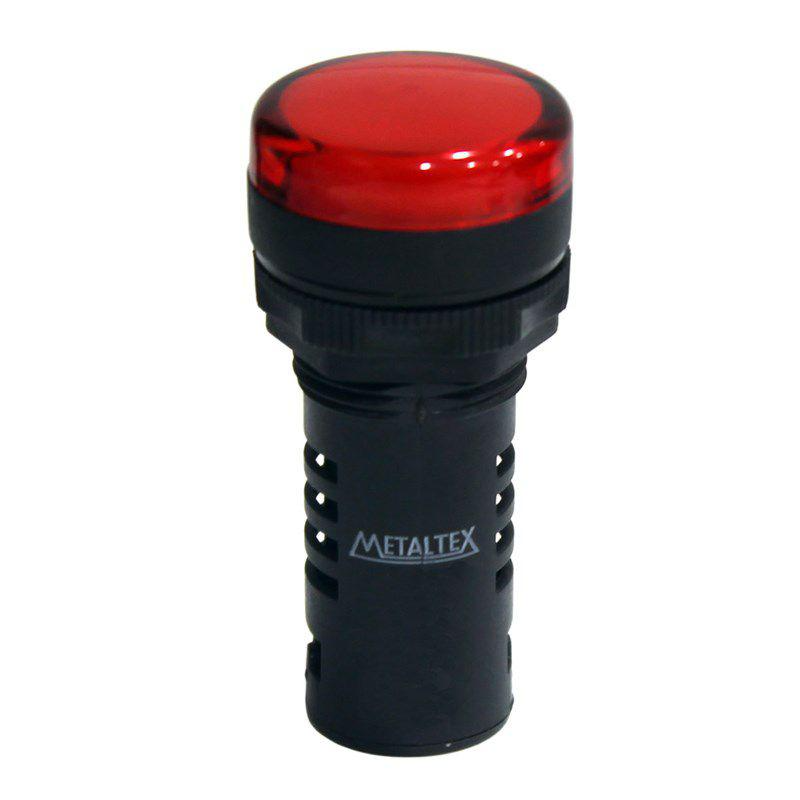 Piloto Led 22mm 12V rojo IP65