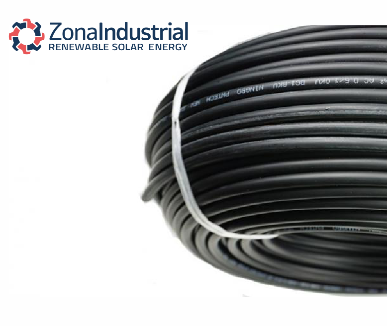 Cable solar Negro 10mm² H1Z2Z2-K x 100mt