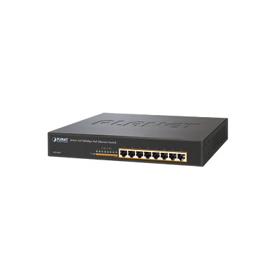 Switch 8-Port 10/100Mbps PoE Fast Ethernet