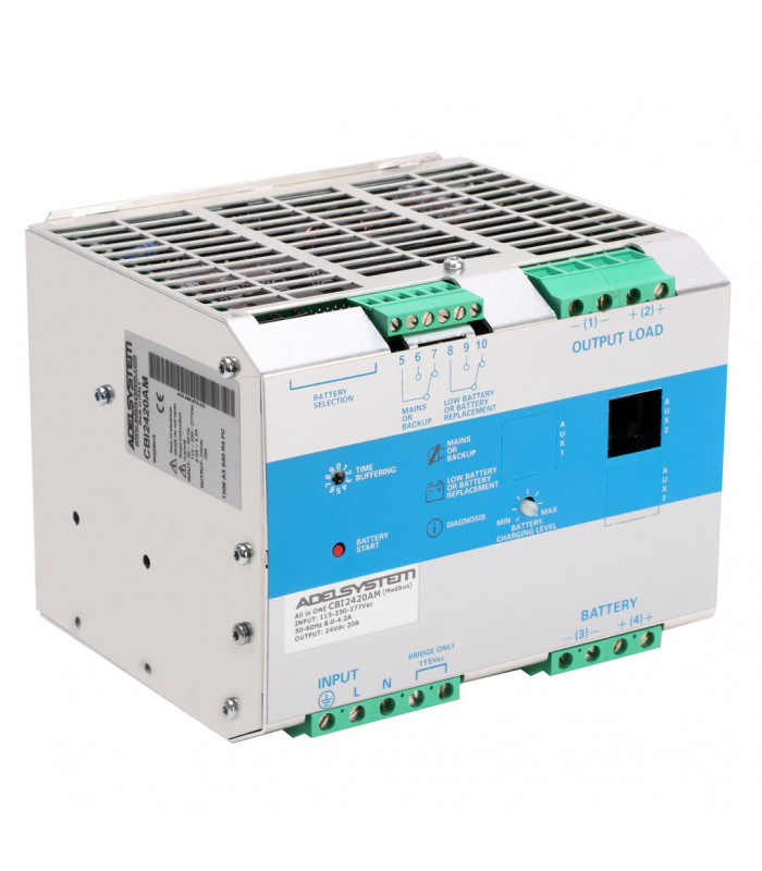 UPS en DC riel din MODBUS entrada 115-230VAC salida 12V 35A