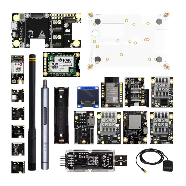 WisBlock Complete Starter Kit with Automatic Screwdriver