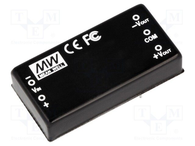 Conversor DC/DC 2-OUT 12V/-12V 0.625A/-0.625A 15W