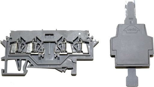 [BM2-PF4] Conector metaltex pasante 2.5mm² con portafusible 5x20mm serie BM