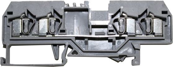 Bornera riel din 4mm² libre mantenimiento con resorte frontal BM4