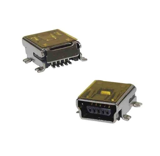 [MUSB-B5NS] Conector mini USB Tipo B para PCB SMD 90°