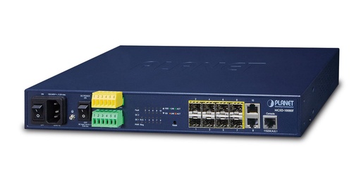 [MGSD-10080F] Switch Metro Ethernet administrado de 6 puertos 100/1000X SFP + 2 puertos 1G/2.5G SFP + 2 puertos 10/100/1000T