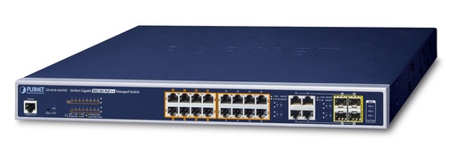 [GS-4210-16UP4C] Switch administrado combinado 10/100/1000T 802.3bt PoE++ de 16 puertos más 4 puertos Gigabit TP/SFP