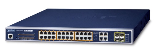 [GS-4210-24UP4C] Switch administrado combinado TP/SFP Gigabit de 24 puertos 10/100/1000T 802.3bt PoE++ más 4 puertos