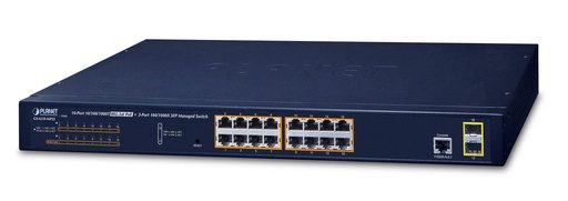 [GS-4210-16P2S] Switch Administrado de 16 Puertos 10/100/1000T 802.3at PoE + 2 Puertos 100/1000X SFP