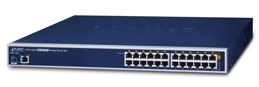 [HPOE-1200G] Concentrador de inyector administrado PoE+ IEEE 802.3at Gigabit de 12 puertos (360 vatios)