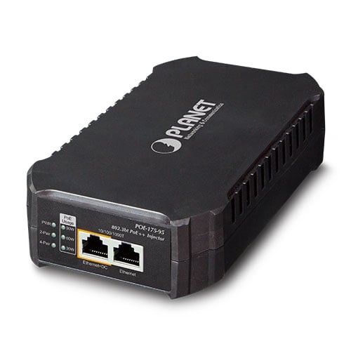 [POE-175-95] Inyector PoE++ de un puerto 10/100/1000Mbps 802.3bt (95 vatios, alimentación interna)