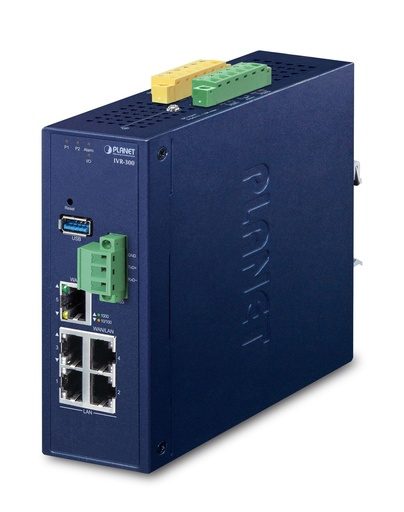 [IVR-300] Gateway de Seguridad VPN Industrial de 5 Puertos 10/100/1000T Con Alimentación Redundante