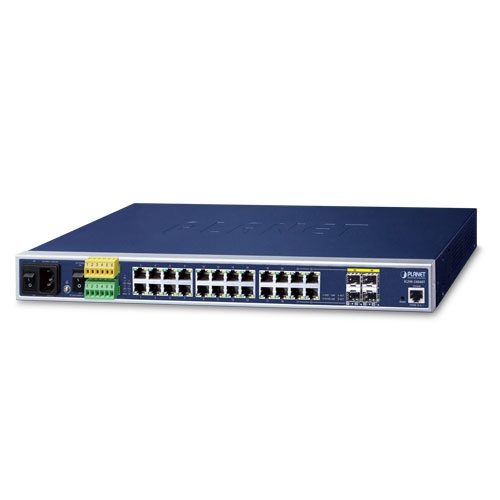 [IGSW-24040T] Switch Ethernet Administrado Combinado Industrial L2+ de 20 Puertos 10/100/1000T + 4 Puertos TP/SFP (-40~75 Grados C)
