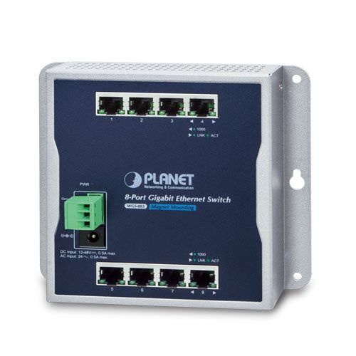 [WGS-803] Switch Gigabit Ethernet de pared de 8 puertos 10/100/1000T