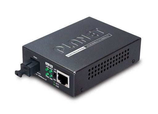 [GT-806A15] Convertidor de medios 10/100/1000BASE-T a 1000BASE-LX (WDM) TX:1310nm 20km