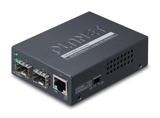 [GT-1205A] Conversor de medios SFP 10/100/1000BASE-T a 100/1000BASE-X dual