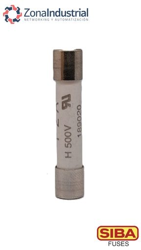 Fusible 6x32mm, curva T (lenta), cerámico, 500VAC max., marca SIBA (Alemania)