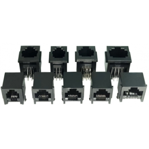 Conector modular jack RJ45, RJ12, RJ11, RJ9 serie TF