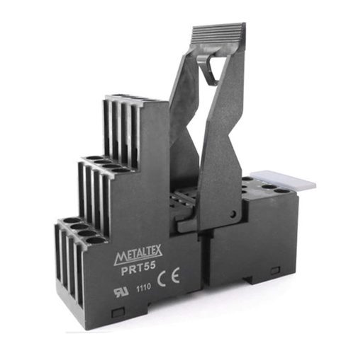 [PRT55] Base de relé TN, TNA y MSO terminales separados bobina y contacto serie PRT55