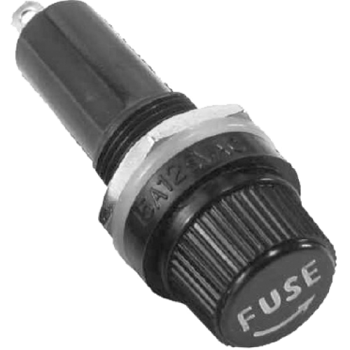 [ZH255] Portafusible metaltex para fusible 6x32mm en panel serie ZH255