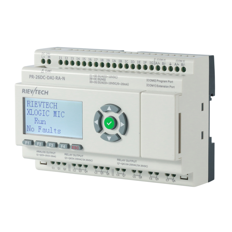 PLC programable con ethernet, web server y MQTT 16 entradas 10 salidas