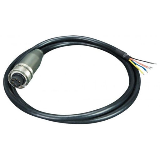 [CB-M23F5F-120] 5-pin M23 Female to bare end power cable for IGS-5227-4MP2MT, 1.2 meters