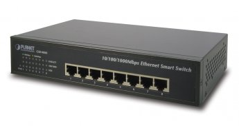 [GSD-800S] 8-Port Web/Smart 1000Base-T Copper Gigabit Ethernet( Descontinuado)