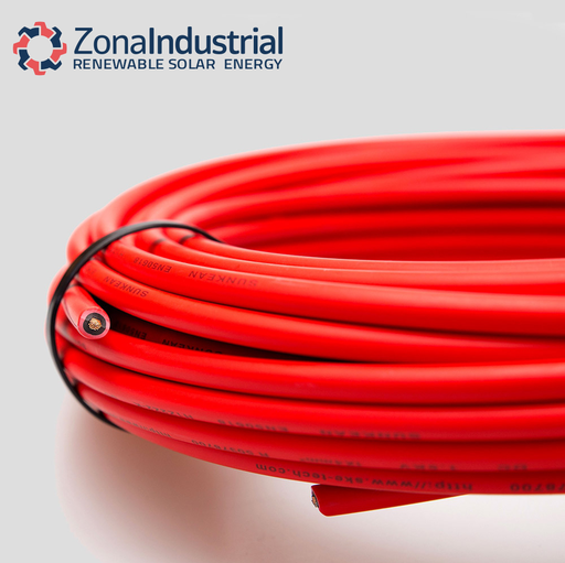 [CABSOL16ROJ-100] Cable para panel solar 16mm² rojo H1Z2Z2-K Rollo 100 metros