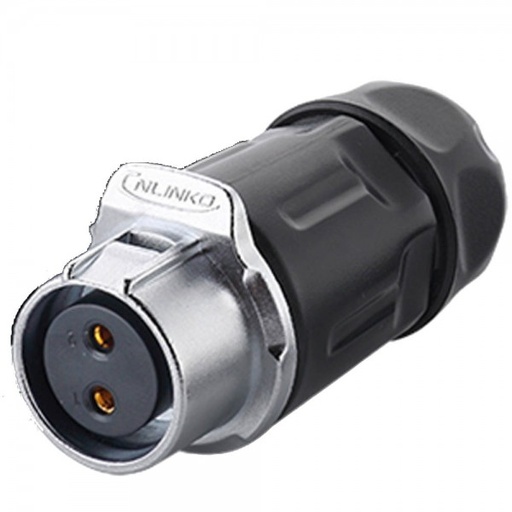 [LP-20-J02PP-01-001] Conector Serie LP-20 Hembra 2 Pines Conector Soldar CNLINKO