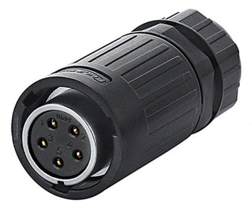 [YA-20-J05PE-01-001] Conector Serie YA-20 hembra volante 5 Pines Soldar CNLINKO