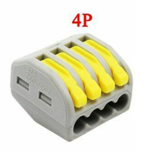 [PCT-214] Conector de 4 pines de unión tipo WAGO 32A