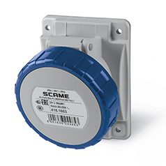 [418.1663] ENCHUFE HEMBRA P/EMPOTRAR 2P+T IP67 16A 6h 200-250V FIJACION 70X87mm