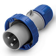 [218.1633] ENCHUFE MACHO VOLANTE 2P+T IP66/IP67 16A 6h 200-250V
