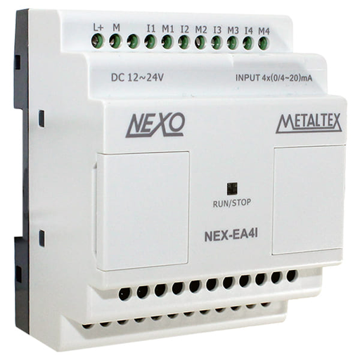 [NEX-EA4I] Expansión PLC Nexo 4 Entradas Analógicas 0(4)-20MA