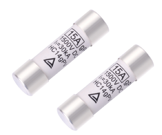 Fusible 15A, curva gPV, DC 1500V 14x51mm marca Hollyfuse