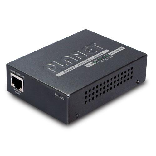 [POE-165S] IEEE802.3at/af to Passive POE Power Converter (12V/19V/24V)