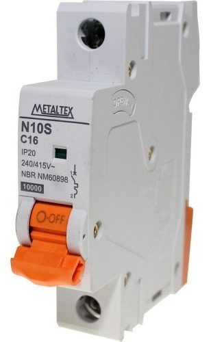 [N10S-1C25] Interruptor automático 10KA 1 polo Curva C 25A