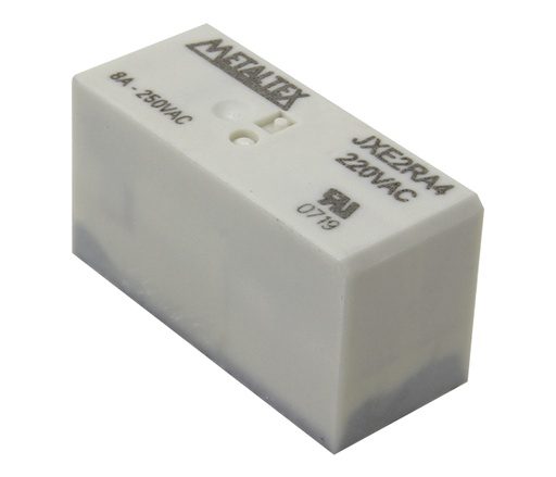 Relé plug-in, 2 contactos reversibles (DPDT), 110 VAC y 220 VAC