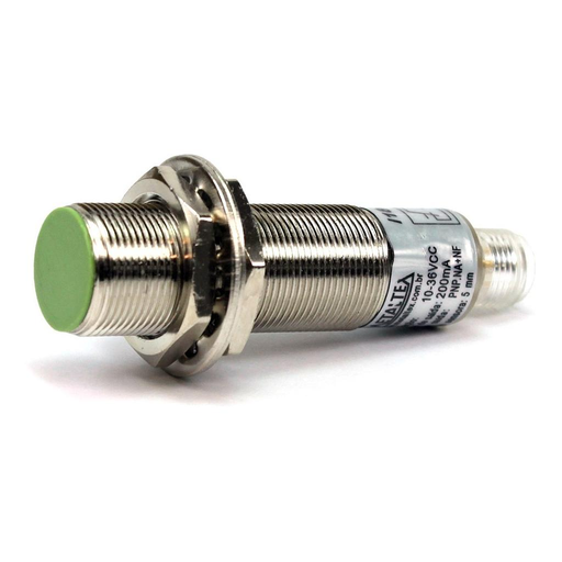 [I18-5-DPC-K12] Sensor inductivo rasado M18 SN: 5mm - PNP con Conector M12 - 1NA + 1NC