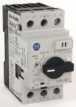 [140M-D8E-B63] Motor Protection Breaker, 6.3A, D Frame, 3P, High Magnetic