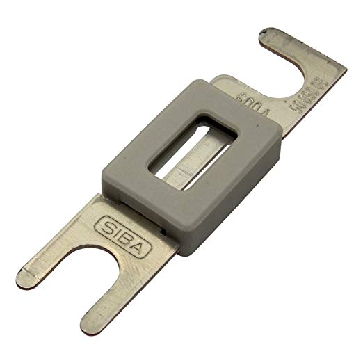 FUSIBLE SIBA 80VDC para Montacargas y Camiones, tipo B (Cubiertos)